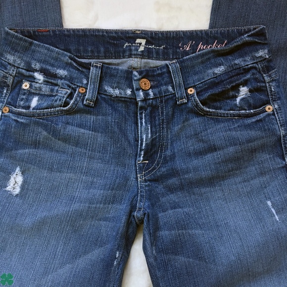 7 For All Mankind Distressed Jeans Size 26 - Picture 4 of 10